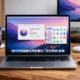 Macbook on desk